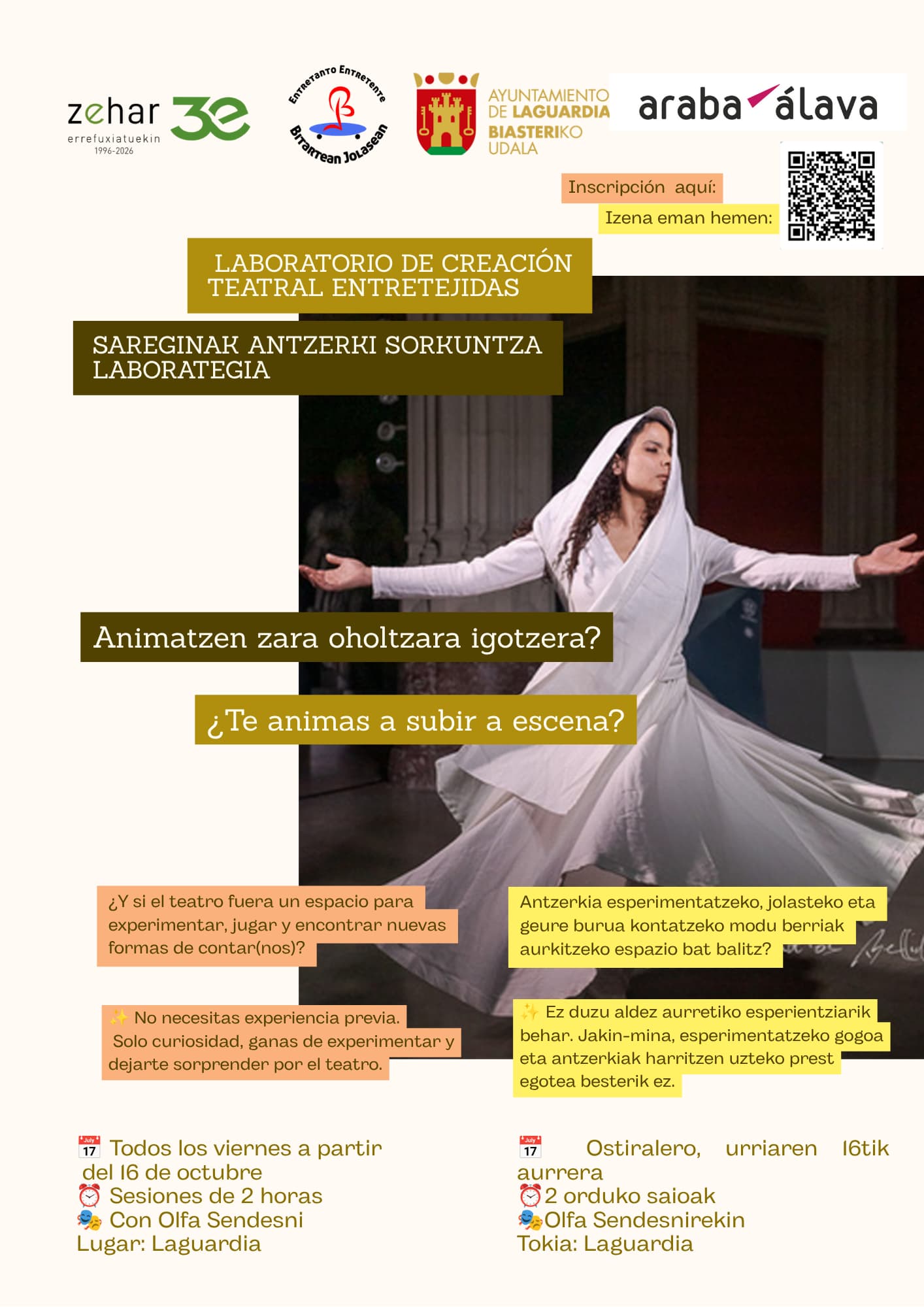 Rioja Alavesa acoge un laboratorio de creación teatral con mujeres refugiadas y migradas