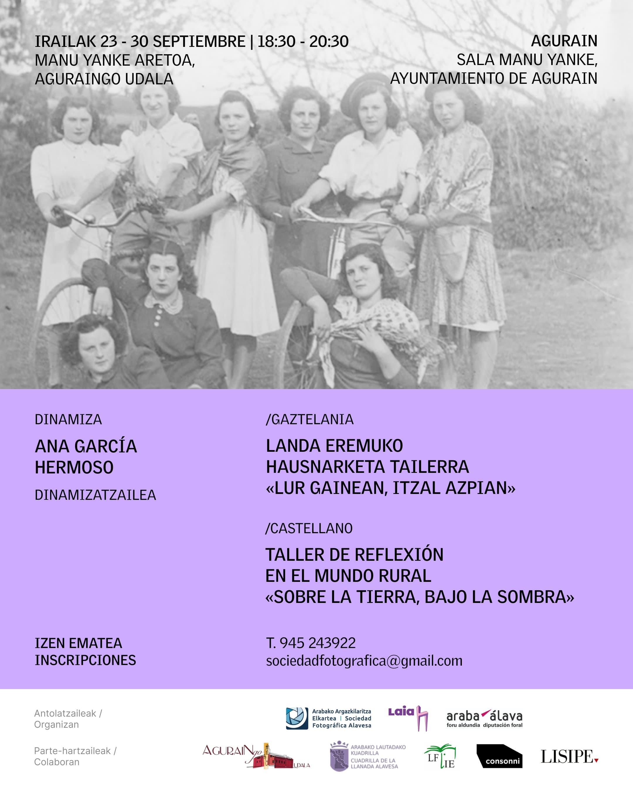 AGURAIN Lur Gainean, Itzal Azpian – Landa-eremuko hausnarketa tailerra 