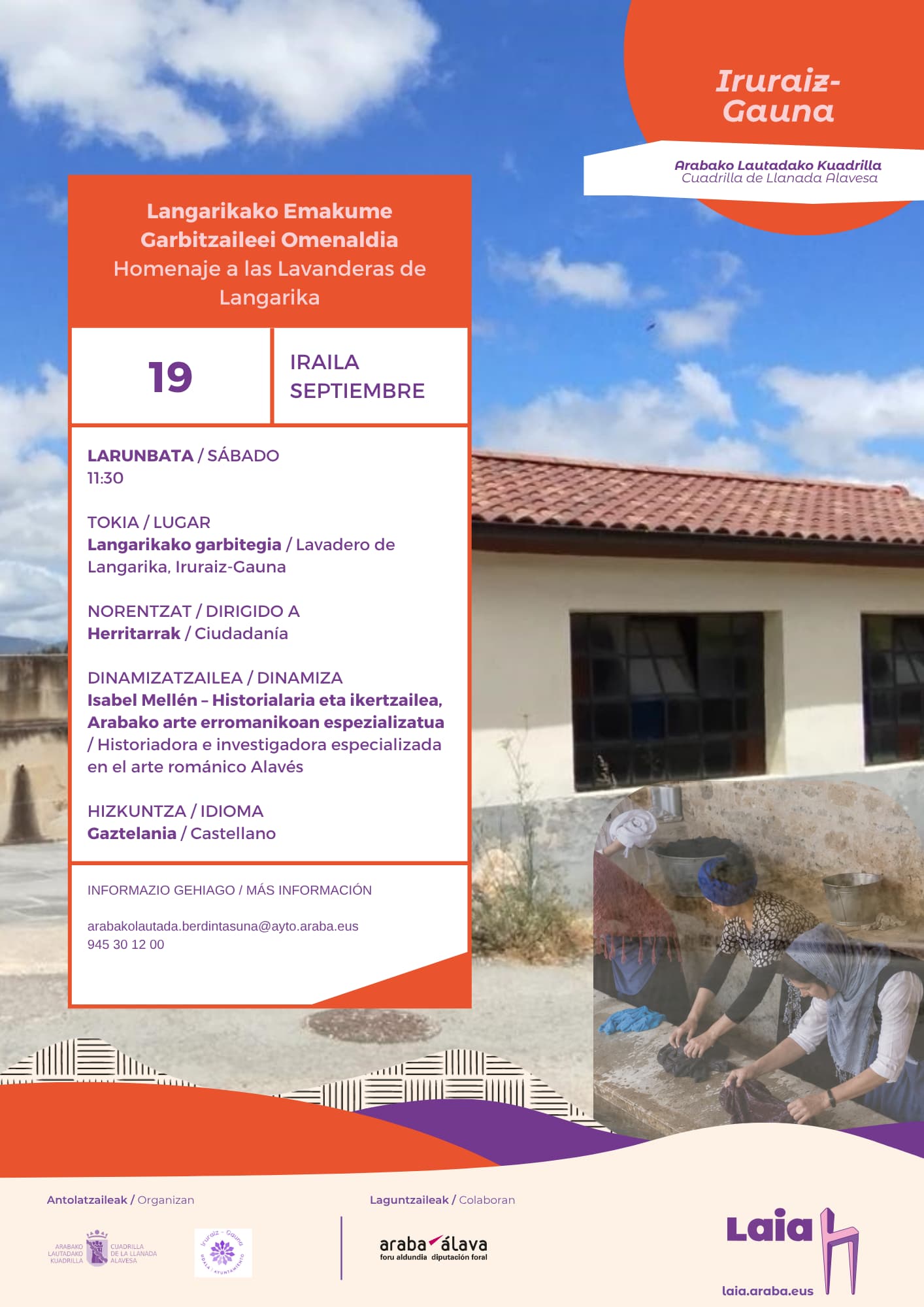 IRURAIZ-GAUNA Homenaje a las Lavanderas de Langarika