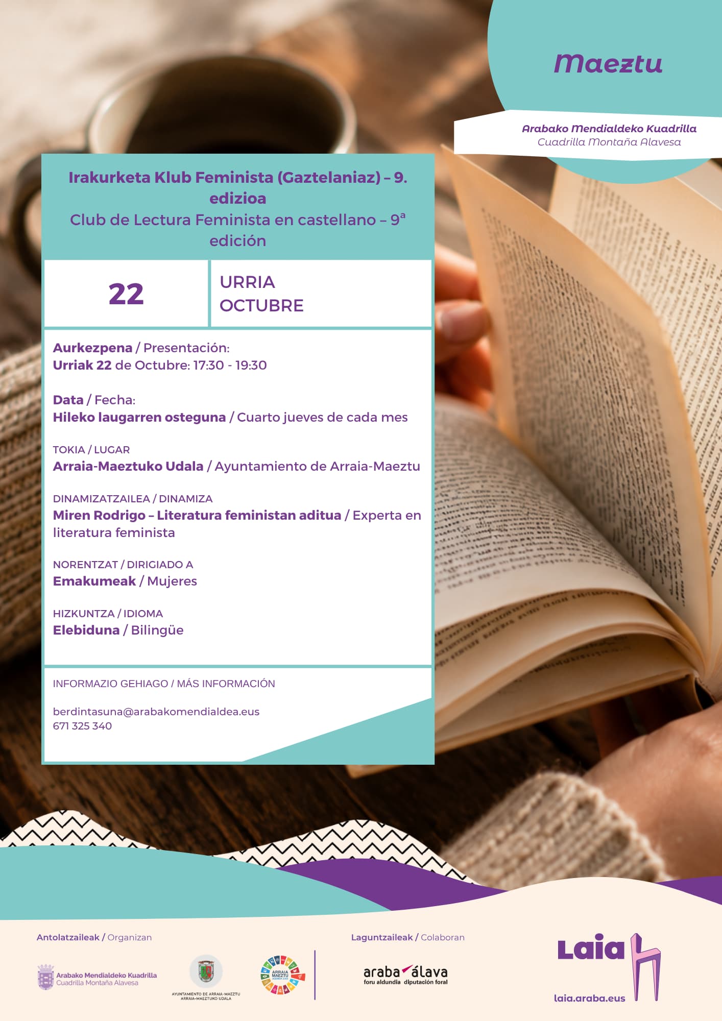 MAEZTU - Arabako Mendialdeako Irakurketa Klub Feminista (Gaztelaniaz) – 9. edizioa