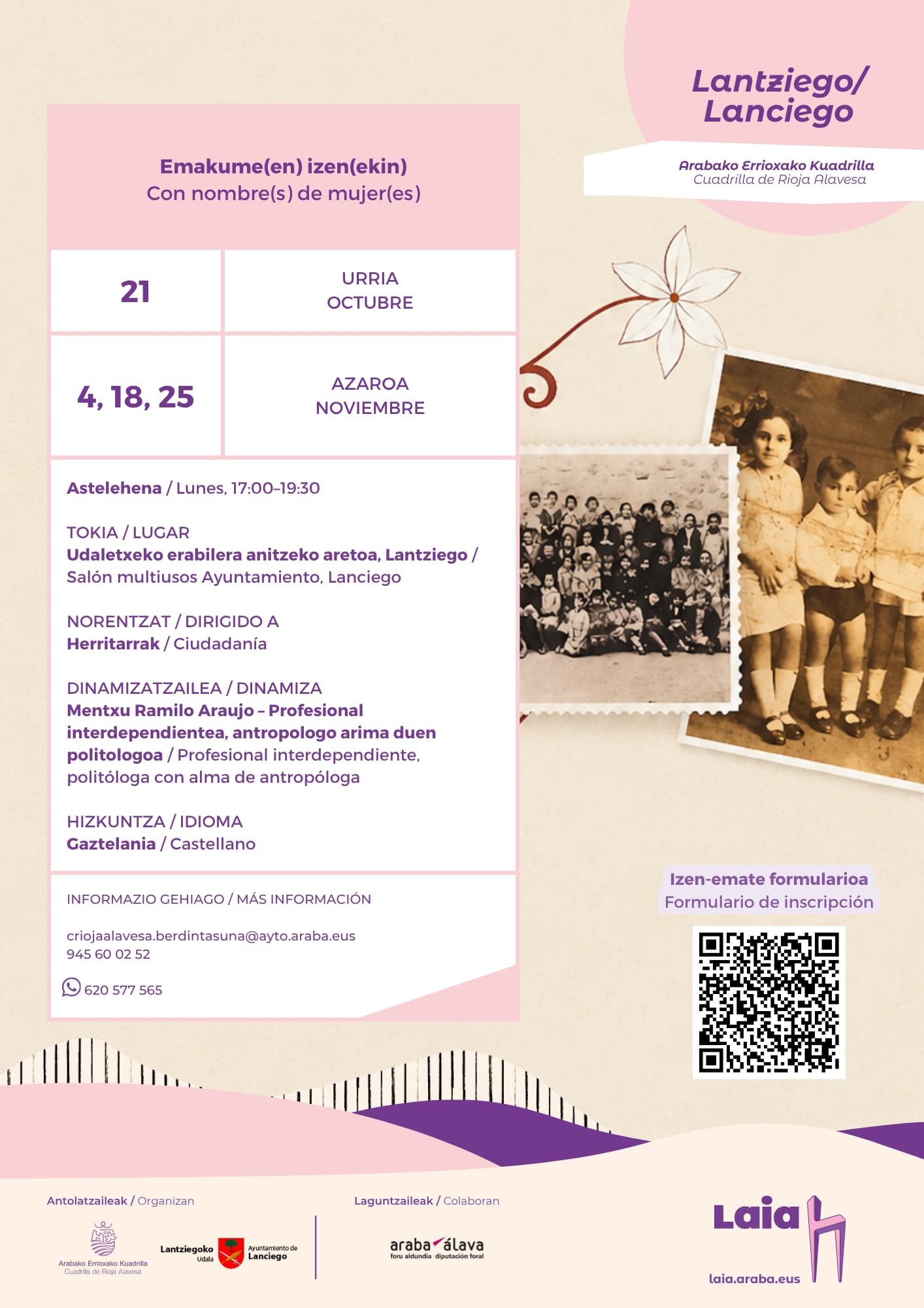 Con nombre(s) de mujer(es) – Lanciego